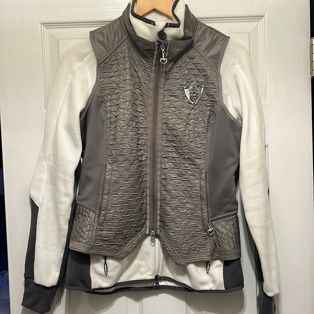 B Vertigo 2 Piece Riding Vest with Horse Bit Zippers